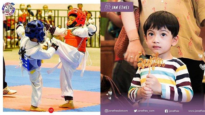 Jan Ethes Juara 1 dalam Pertandingan Taekwondo, Intip Aksi Cucu Presiden Jokowi Kalahkan Lawan
