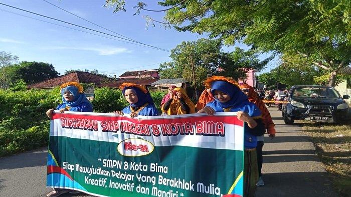 Pesan Toleransi dan Deradikalisasi dari HUT SMPN 8 Kota Bima