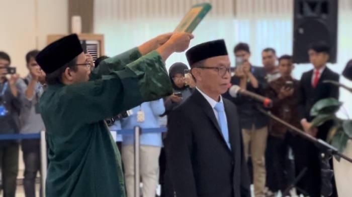 PELANTIKAN SEKDA - Gubernur NTB Lalu Muhammad Iqbal secara resmi melantik Abul Chair sebagai Sekretaris Daerah (Sekda) definitif di Pendopo Gubernur, Kamis (9/4/2026).