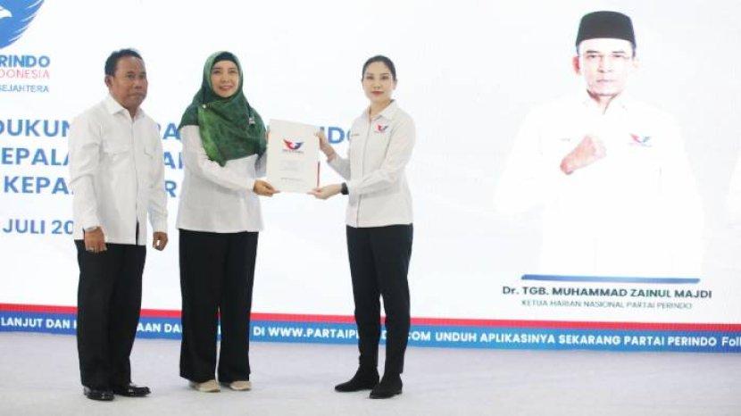 Rohmi-Firin Terima Rekomendasi Perindo untuk Pilkada NTB, HT Puji Sosok Para Kandidat