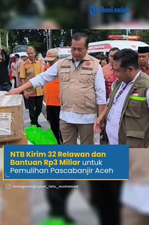 Gubernur NTB Bantu Korban Bencana Aceh-Sumatra