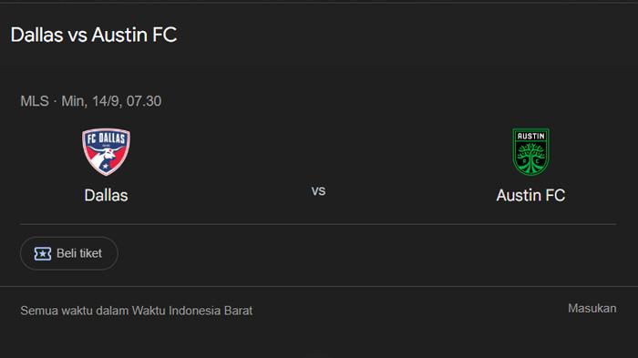Prediksi Skor FC Dallas vs Austin MLS Minggu 14 September 2025 Jam 07.30 WIB, Link Live Streaming