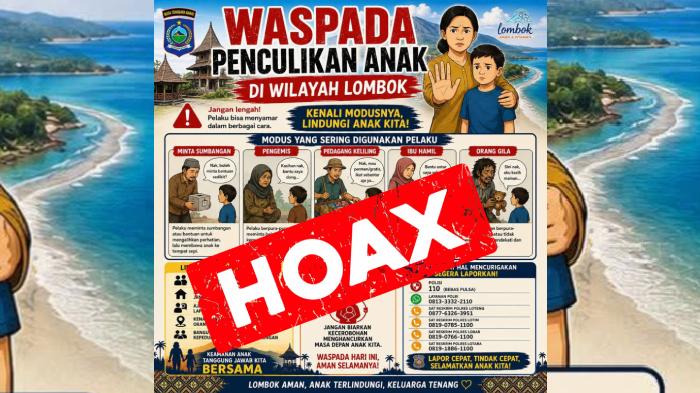 Beredar Flyer Penculikan Anak di NTB, Pemprov Pastikan Hoaks