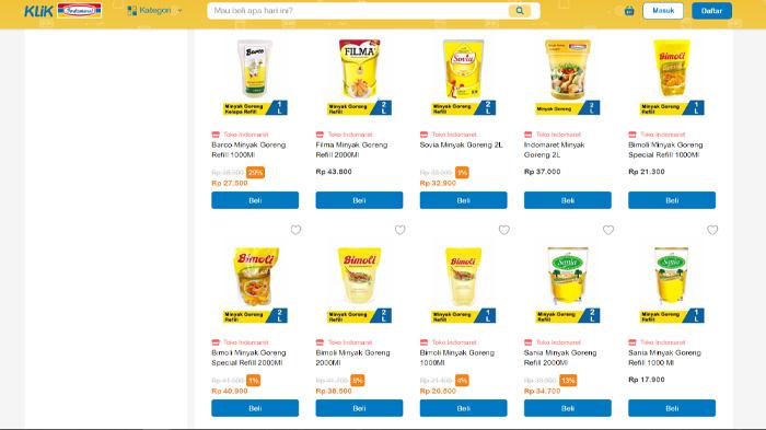 Harga Minyak Goreng di Indomaret dan Superindo Hari Ini Selasa 21 Februari 2023: Filma Hingga Barco