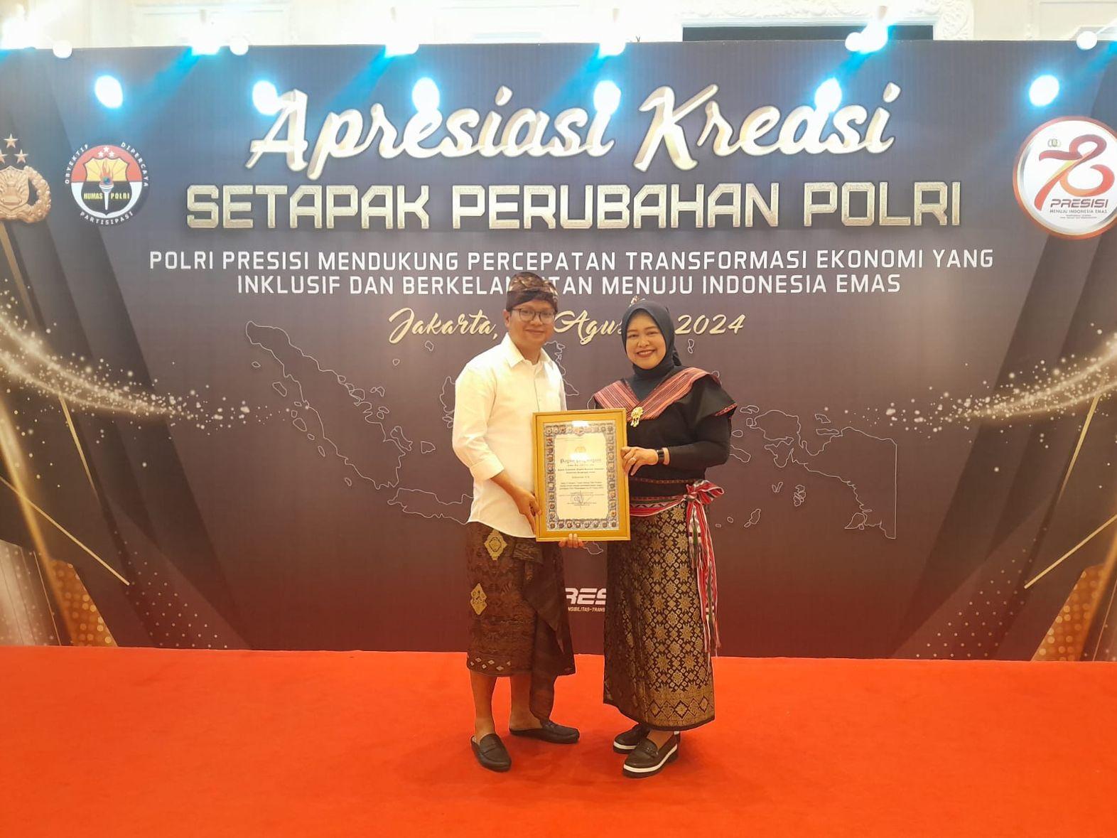 Sabet Juara di Event Hari Bhayangkara ke-78, Kanwil Kemenkumham NTB Terima Penghargaan dari Kapolri