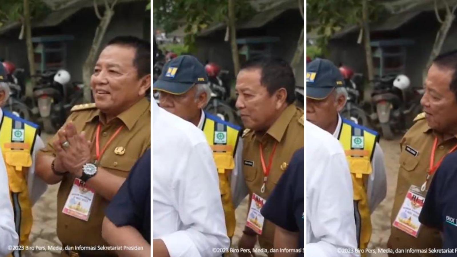 Basuki Hadimuljono Cuekin Gubernur Lampung yang Tepuk Tangan saat Presiden Pidato