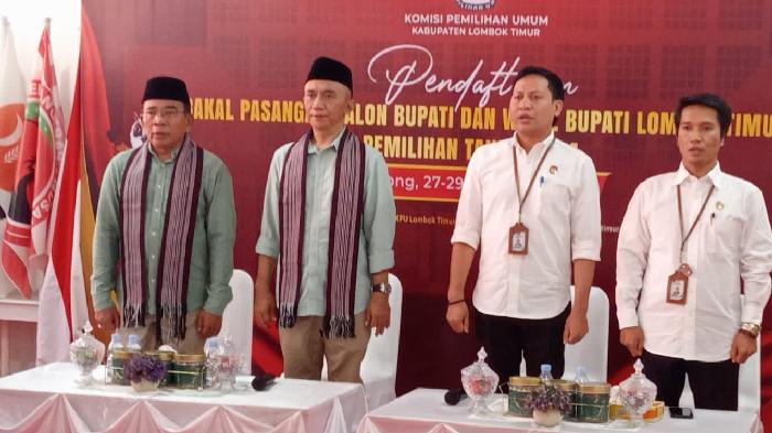 Daftar ke KPU Lombok Timur, Syamsul Luthfi Ajak Peserta Pilkada Junjung Politik Damai