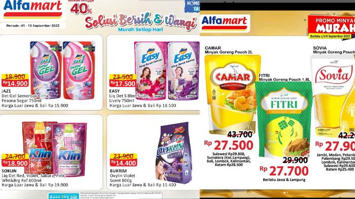 Promo Indomaret dan Alfamart Hari Ini Kamis 8 September 2022: Diskon Minyak Goreng Hingga Deterjen