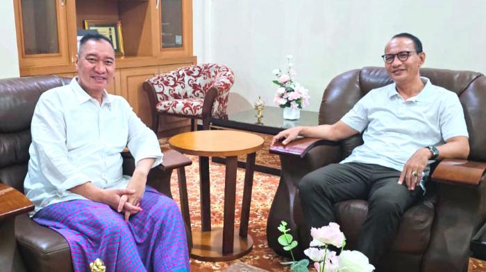 Rudi Mbojo Temui Mohan Roliskana, Bahas Peluang Koalisi Golkar dan PAN di Pilgub NTB 2024