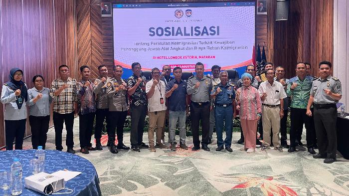 Imigrasi Mataram Gelar Sosialisasi Peraturan Keimigrasian Seputar Penanggung Jawab Alat Angkut