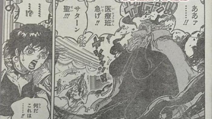 Spoiler dan Link Raw Manga One Piece Chapter 1125 Sub Indo: Imu Habisi Saturn di Pulau Egghead!