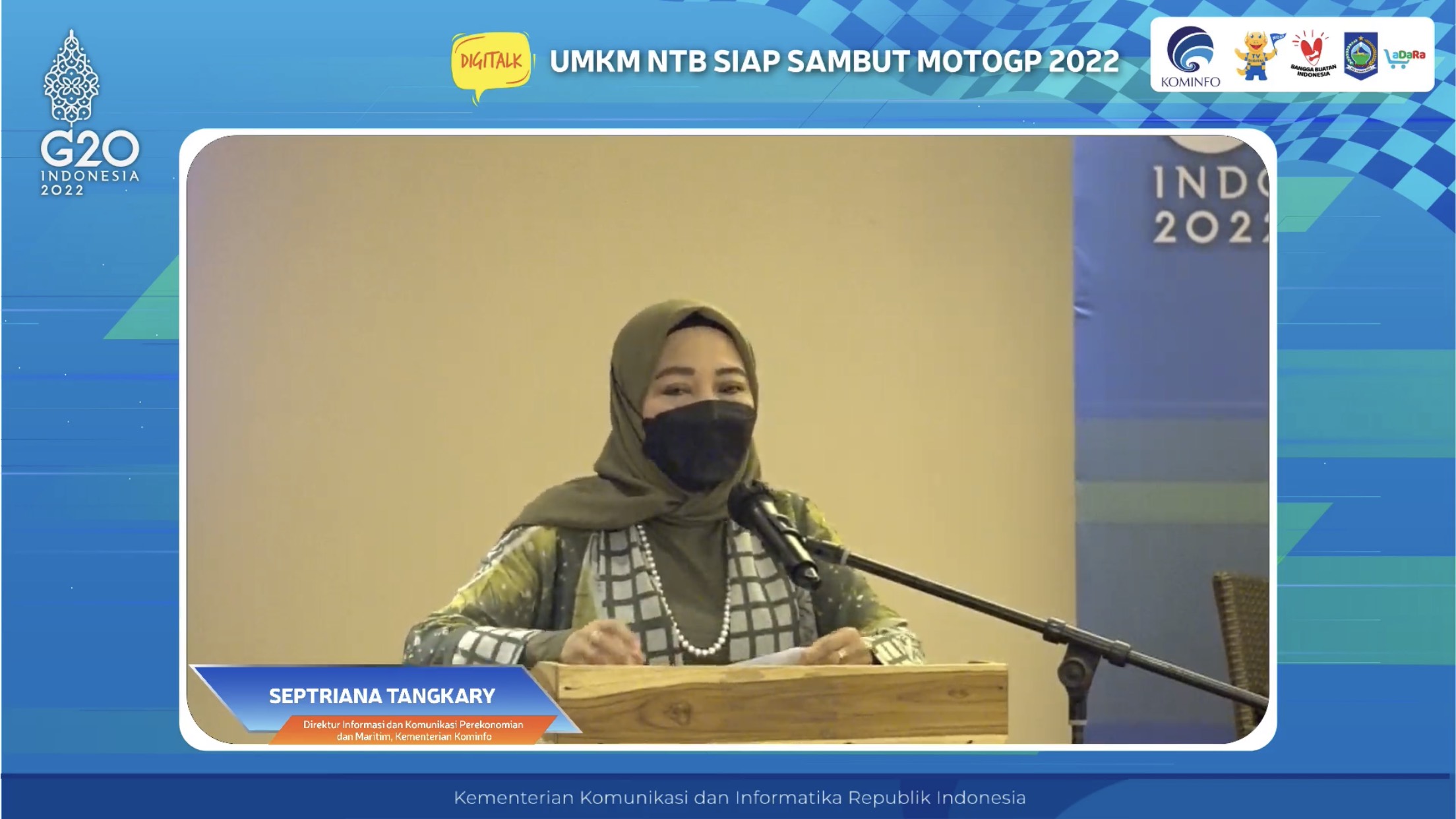 Perkuat Marketplace, Kominfo Beri Pelatihan Digital Bagi UMKM Lokal Jelang MotoGP Mandalika 2022