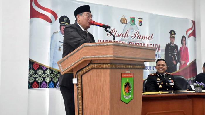 Momen Pergantian Kapolres Lombok Utara, Bupati Djohan Sjamsu Ajak Kolaborasi Percepat Pembangunan