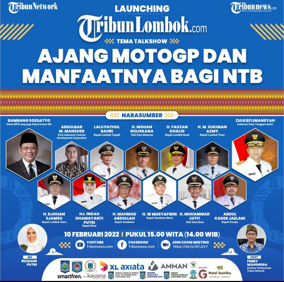 Link Lauching Tribunlombok.com & Webinar MotoGP dan Manfaatnya, Dapatkan Doorprize Voucher Menginap