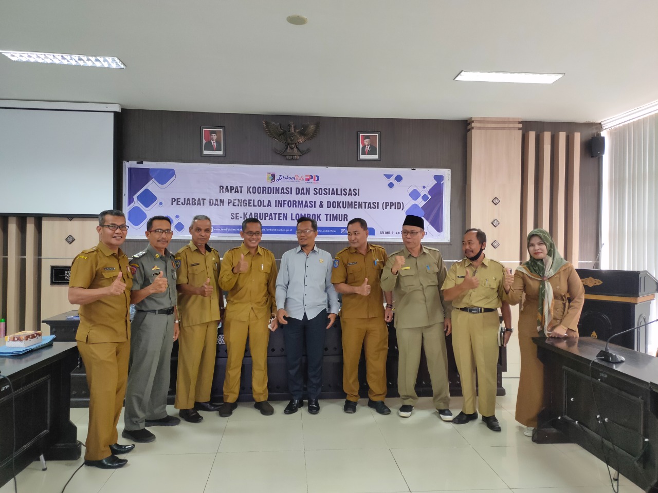 Upayakan Ciptakan Keterbukaan Informasi Kabupaten, Diskominfo Lotim Gelar Rakor dengan OPD dan Camat