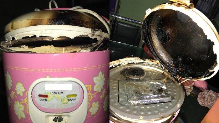 VIRAL Masak Nasi di Rice Cooker Berakhir Gosong, Pengunggah Bersyukur Rumahnya Tak Ikut Terbakar