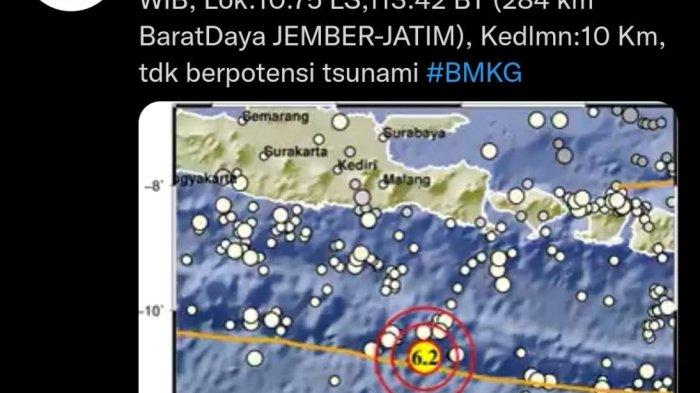 Jember Diguncang Gempa Warga Campurejo Sebut Terasa Kencang, BMKG Pastikan Tak Potensi Tsunami