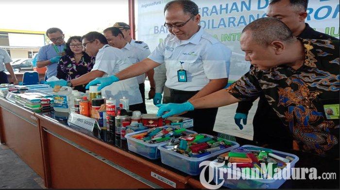 Bandara Juanda Musnahkan Berbagai Barang Berbahaya ini yang Disita Selama 10 Bulan