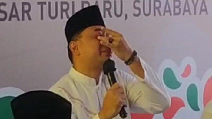 Wali Kota Surabaya Tiba-Tiba Menangis saat Hadiri Pengajian Pembukaan Pasar Turi Baru, Ada Apa?