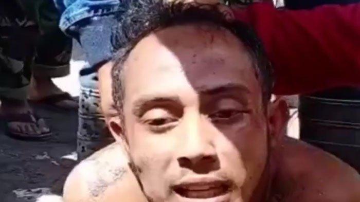 Detik-detik Penangkapan Maling yang Satroni Warung Milik Korban Erupsi Gunung Semeru, Warga Geram