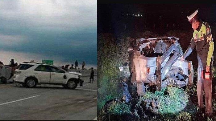 Mobil Mewah Makin Sering Celaka di Jalan Tol, Giliran Toyota Fortuner Terguling: 5 Orang jadi Korban