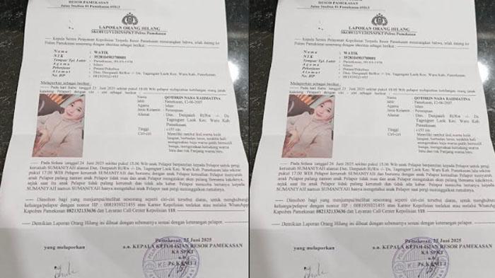 Gadis di Pamekasan Hilang Misterius, Sudah Seminggu Belum Pulang