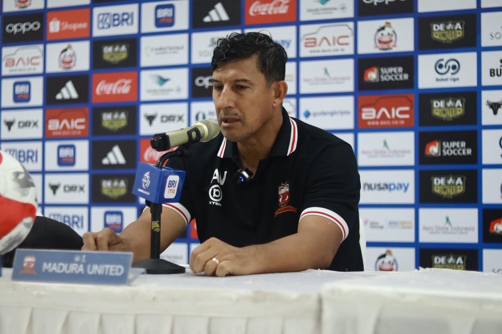 Madura United Sedang Terpuruk, Alfredo Vera Minta Dukungan Suporter: Sebelumnya Kita Tidak Beruntung