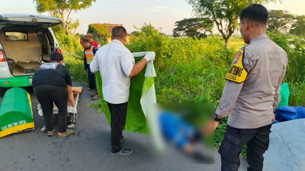 Pemotor Asal Lamongan Jadi Korban Tabrak Lari di Manyar Gresik