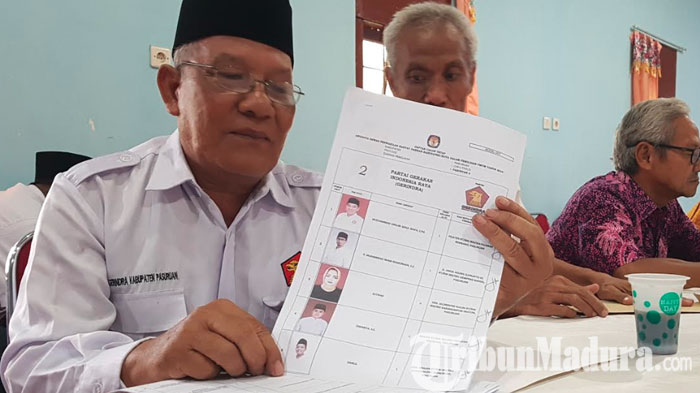 Sambut Pileg 2019, KPU Kabupaten Pasuruan Perkenalkan Desain Surat Suara ke Parpol dan Caleg