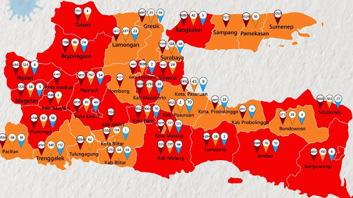 Kabupaten Jember Kembali Masuk Zona Merah Covid-19, Bupati Imbau Warga Patuhi Aturan PPKM Darurat