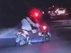 Viral CCTV Bus Trans Jatim Rekam Dugaan Aksi Jambret di Suramadu, Korban Terpelanting dari Motor
