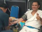 Aksi Mulia Aiptu Syahril Usai Ujian Bela Diri Donor Darah Demi Kemanusiaan