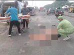 Pasutri Diseruduk Bus di Sukodadi Lamongan, Suami Tewas, Istri Masuk Rumah Sakit