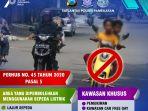 Sepada Listrik Dilarang Digunakan di Jalan Raya, Polres Pamekasan Beri Sebaran Ini