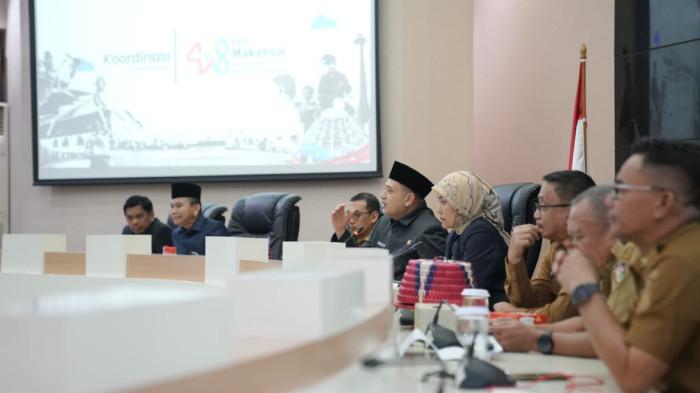 Munafri Pimpin Rakor Matangkan Rangkaian HUT ke-418 Kota Makassar