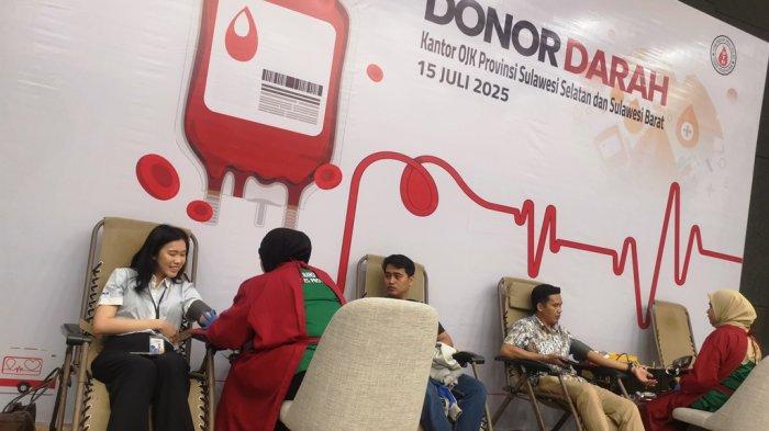 Donor Darah OJK Sulselbar Himpun 150 Kantong, Bentuk Nyata Kepedulian Sosial