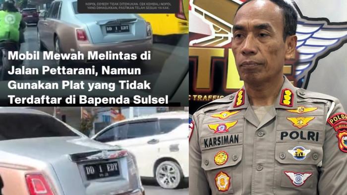 Polisi Buru Pemilik Rolls-Royce Usai Viral Pakai Plat Gantung Melintas di Jl AP Pettarani Makassar