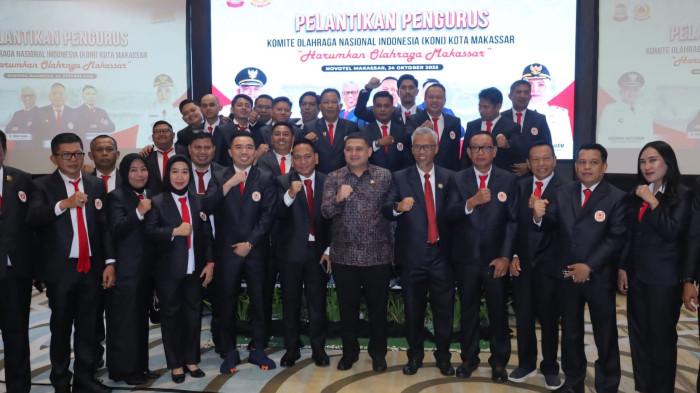 Lantik Pengurus KONI Makassar, Munafri: Saya Tidak Mau Lagi Ada Orang Berebut Posisi di Cabor