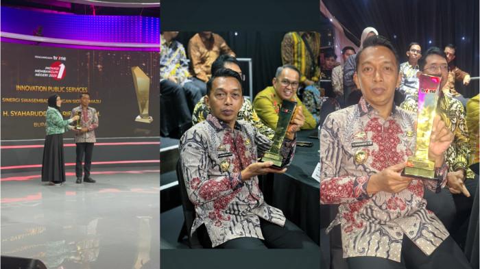 Bupati Sidrap Syaharuddin Alrif Raih Penghargaan dari TV One karena Swasembada Pangan