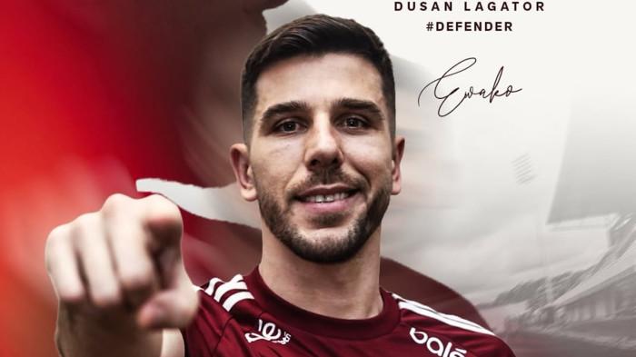 PSM MAKASSAR - Bek PSM Makassar Dusan Lagator saat diperkenalkan. Dusan Lagator berpeluang debut bersama PSM Makassar di laga pekan 21 Super League saat hadapi Dewa United di Stadion BJ Habibie, Parepare, Sabtu (14/2/2026) sore.