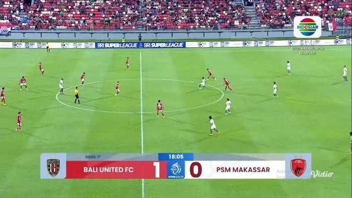 PSM MAKASSAR - Suasana pertandingan PSM Makassar vs Bali United pada babak pertama di Stadion Kapten I Wayan Dipta, Kabupaten Gianyar, Bali, Senin (27/4/2026) sore. Bali United 1-0 PSM Makassar