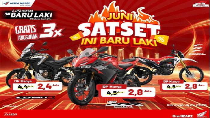 PROMO HONDA - Promo Ini Baru Laki Astra Motor Sulawesi Selatan (Asmo Sulsel). Promo ini memberikan potongan uang muka atau DP Rp2 juta untuk sejumlah model motor sport Honda.