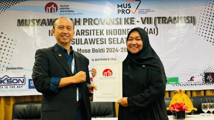 Andi Syahriyunita Terpilih sebagai Ketua IAI Sulsel Periode 2024-2027 dalam Musprov Transisi VII