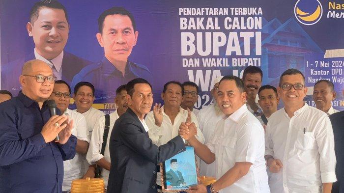 Andi Rosman Lawan Kuat Petahana Pilkada Wajo Sulsel Daftar di Nasdem, Taqwa Gaffar: Punya Integritas