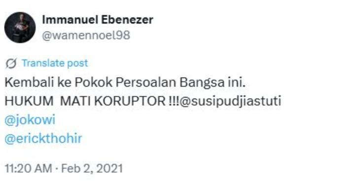 CUITAN NOEL - Wakil Menteri Ketenagakerjaan (Wamenaker)