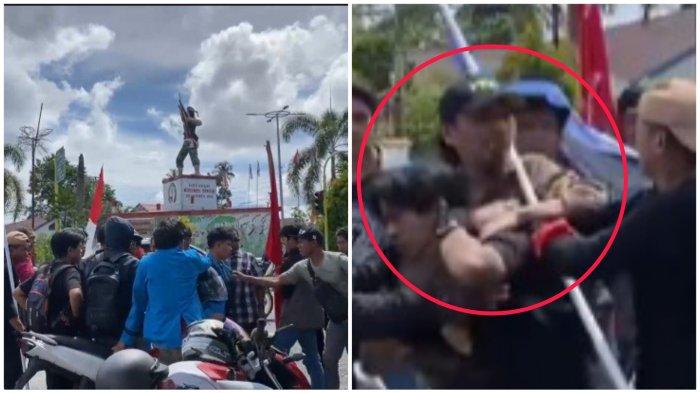 Sejumlah Mahasiswa Dipukuli Saat Pembubaran Demo AMPERA di Luwu Utara