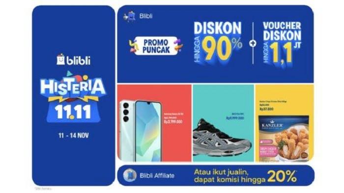Promo Produk Blibli Histeria 11.11, Harga Murah Barang Dijami Ori