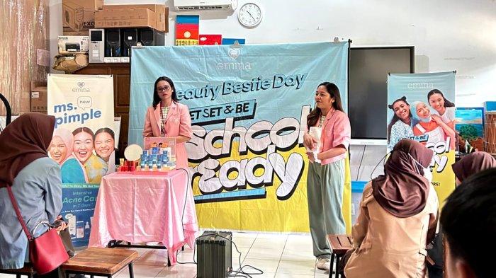 Emina Beauty Bestie Day Edukasi Masalah Kesehatan Kulit ke Pelajar SMPN 4 Makassar