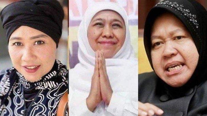 Elektabilitas Luluk - Lukmanul di Jawa Timur Tertinggal Jauh, Khofifah Rawan Disalip Risma