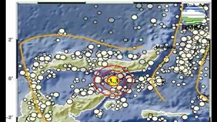Gempa Bumi Guncang Gorontalo Malam Ini, Info BMKG Gempa Berkekuatan Magnitudo 3,3